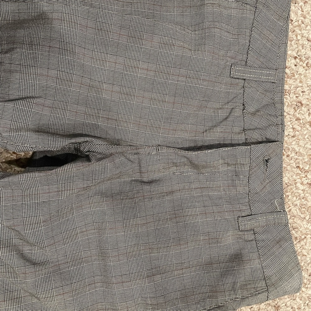 Gray Plaid Pants